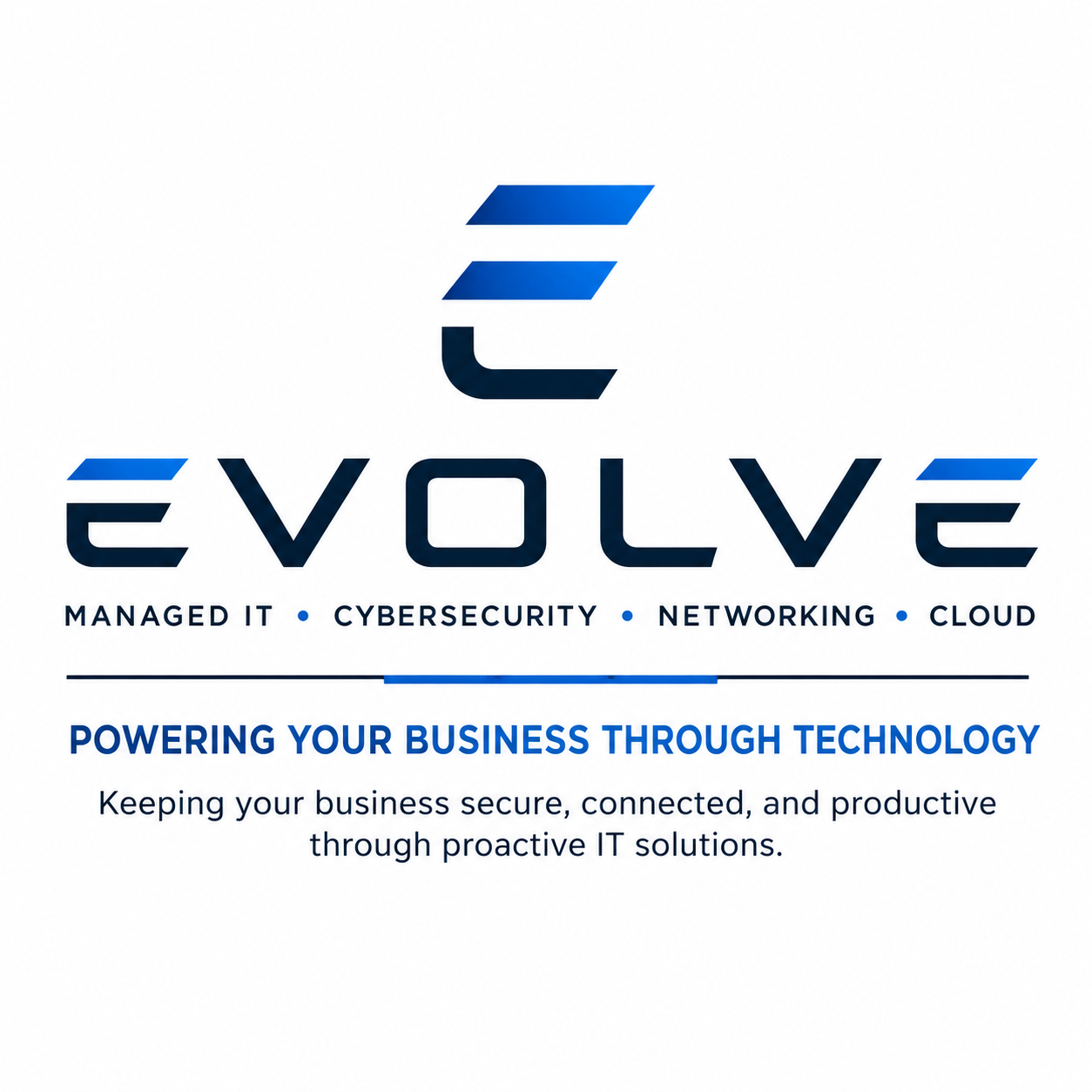 EVOLVE Technology Solutions logo and service line